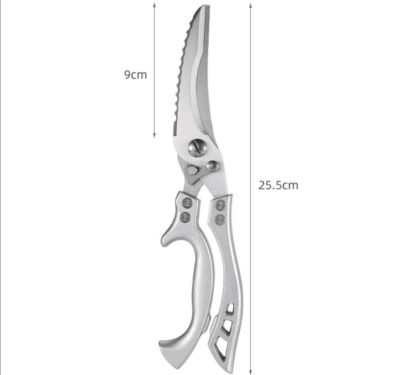 Tesoura de Cozinha Trinchante Multiuso em Aço Inoxidável - My Store